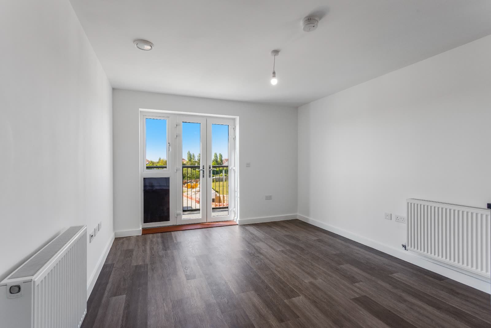 Plot 50 living room, empty